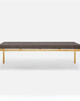 Made Goods Benjamin Floating Leg 52-Inch Coffee Table in Faux Shagreen Top