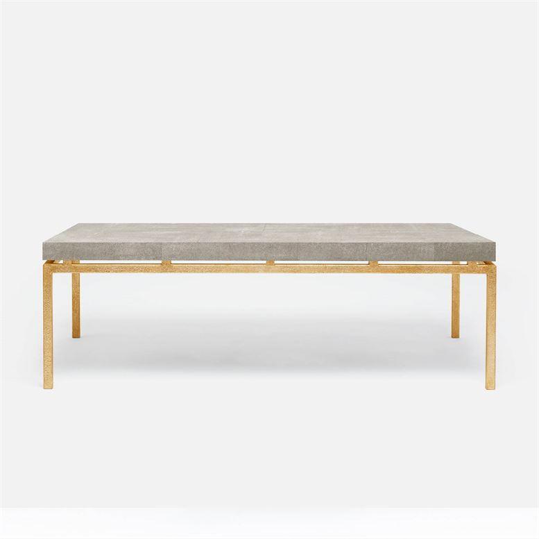 Made Goods Benjamin Floating Leg 52-Inch Coffee Table in Faux Shagreen Top