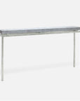 Made Goods Benjamin Floating Leg Console Table in Faux Shagreen Top