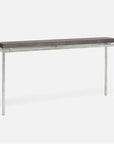 Made Goods Benjamin Floating Leg Console Table in Faux Shagreen Top