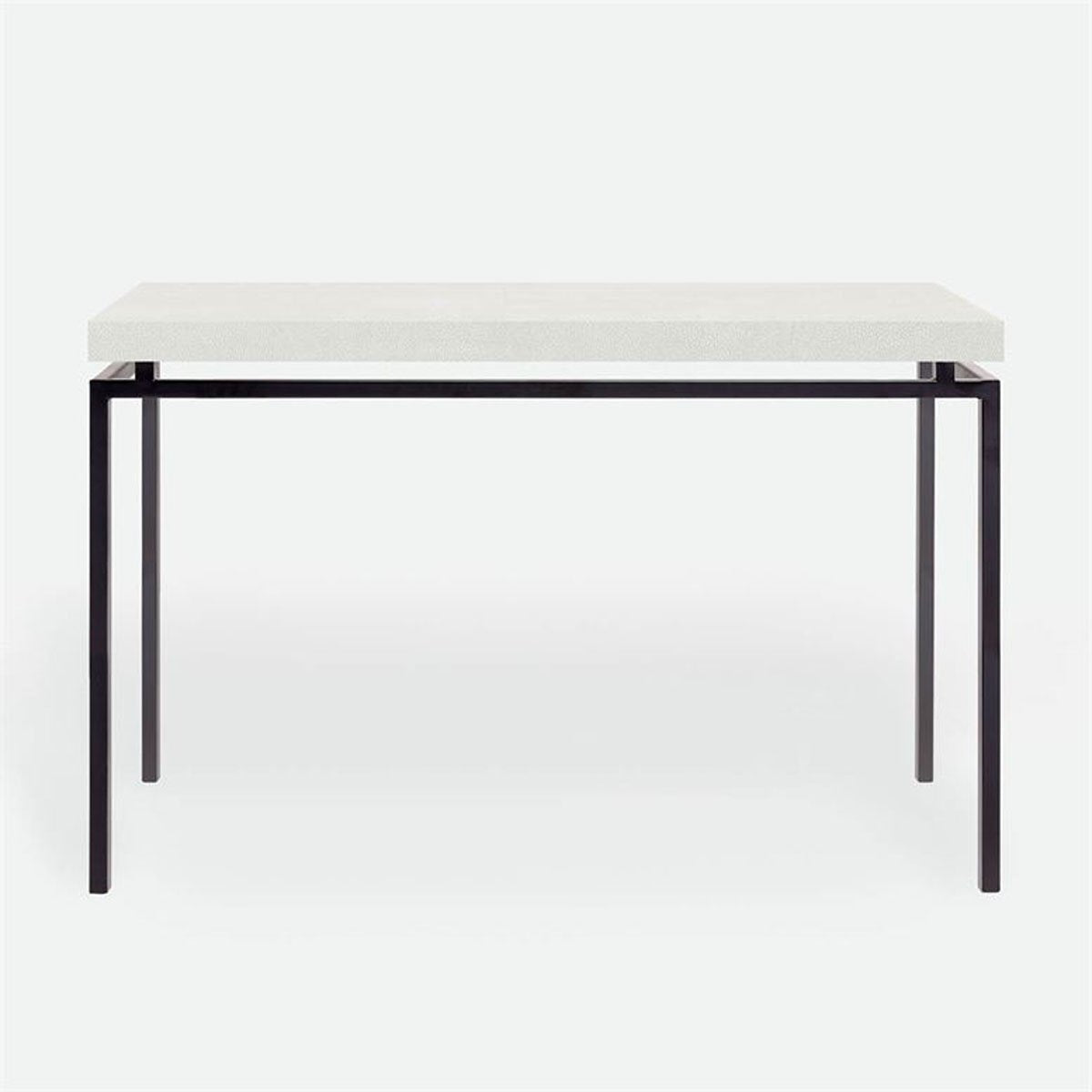 Made Goods Benjamin Floating Leg Console Table in Faux Shagreen Top