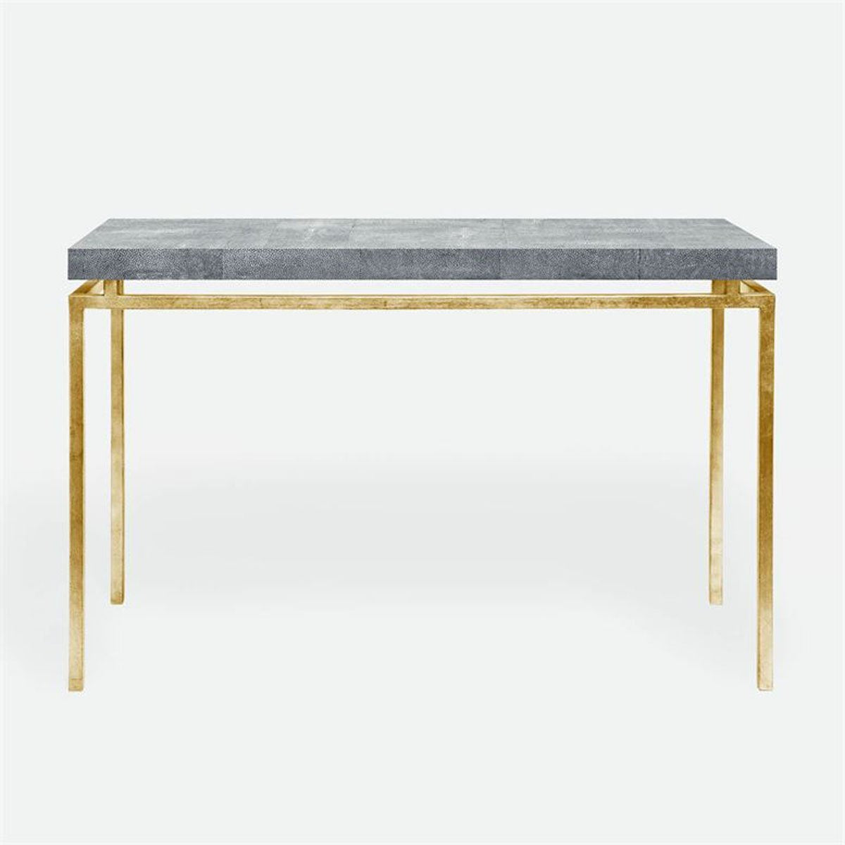 Made Goods Benjamin Floating Leg Console Table in Faux Shagreen Top