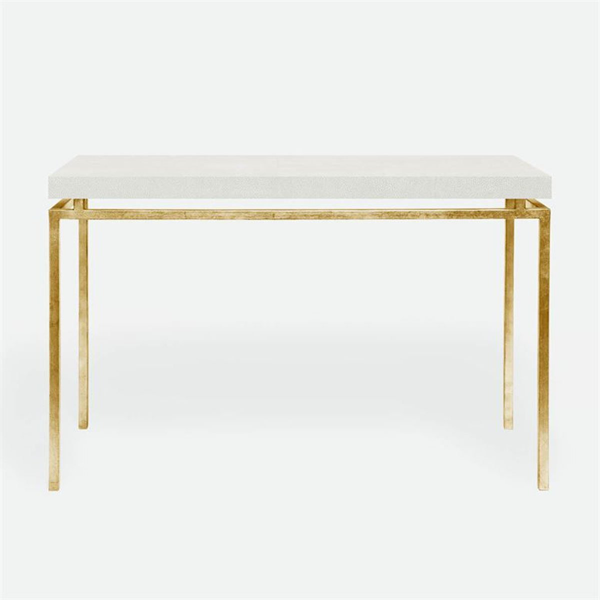 Made Goods Benjamin Floating Leg Console Table in Faux Shagreen Top