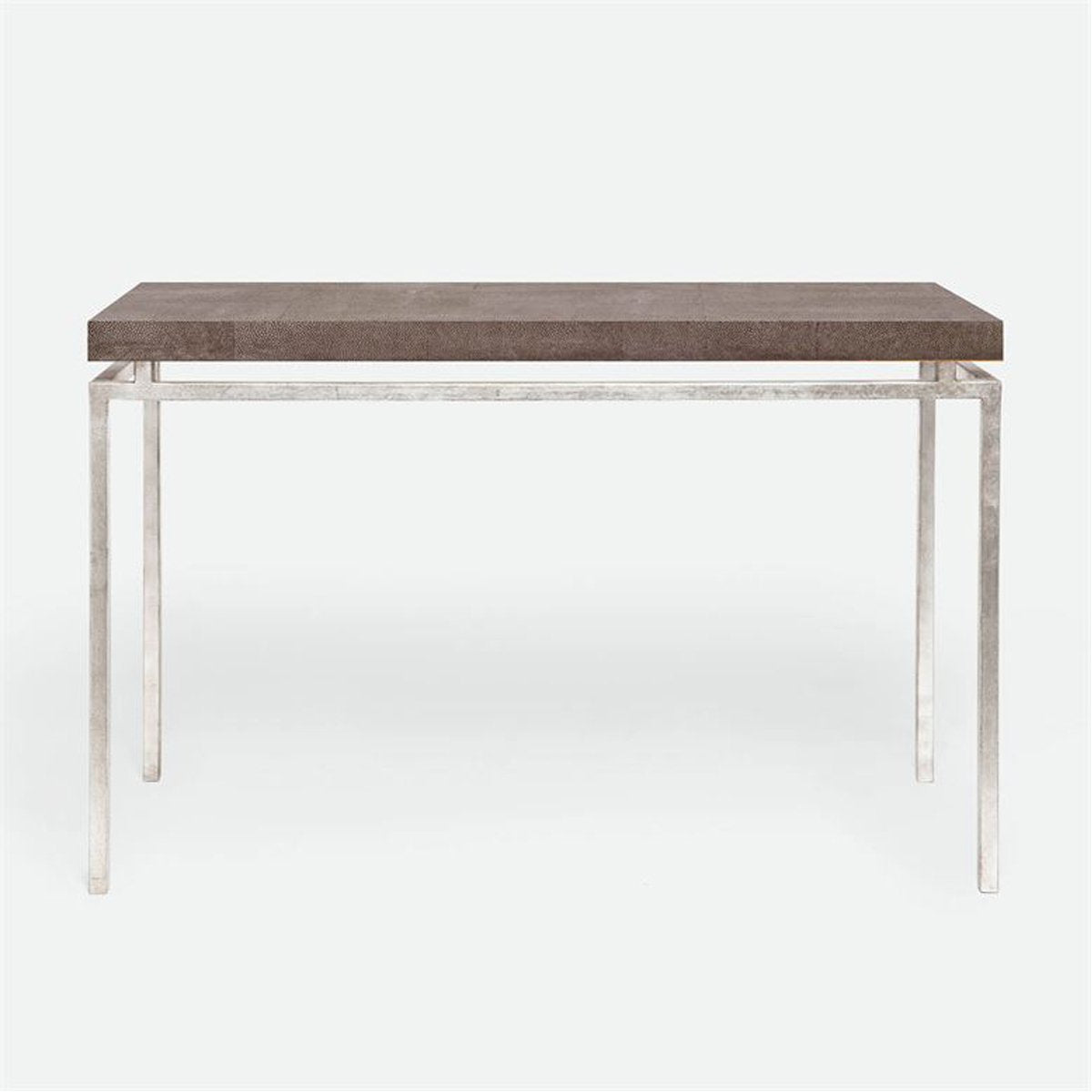 Made Goods Benjamin Floating Leg Console Table in Faux Shagreen Top