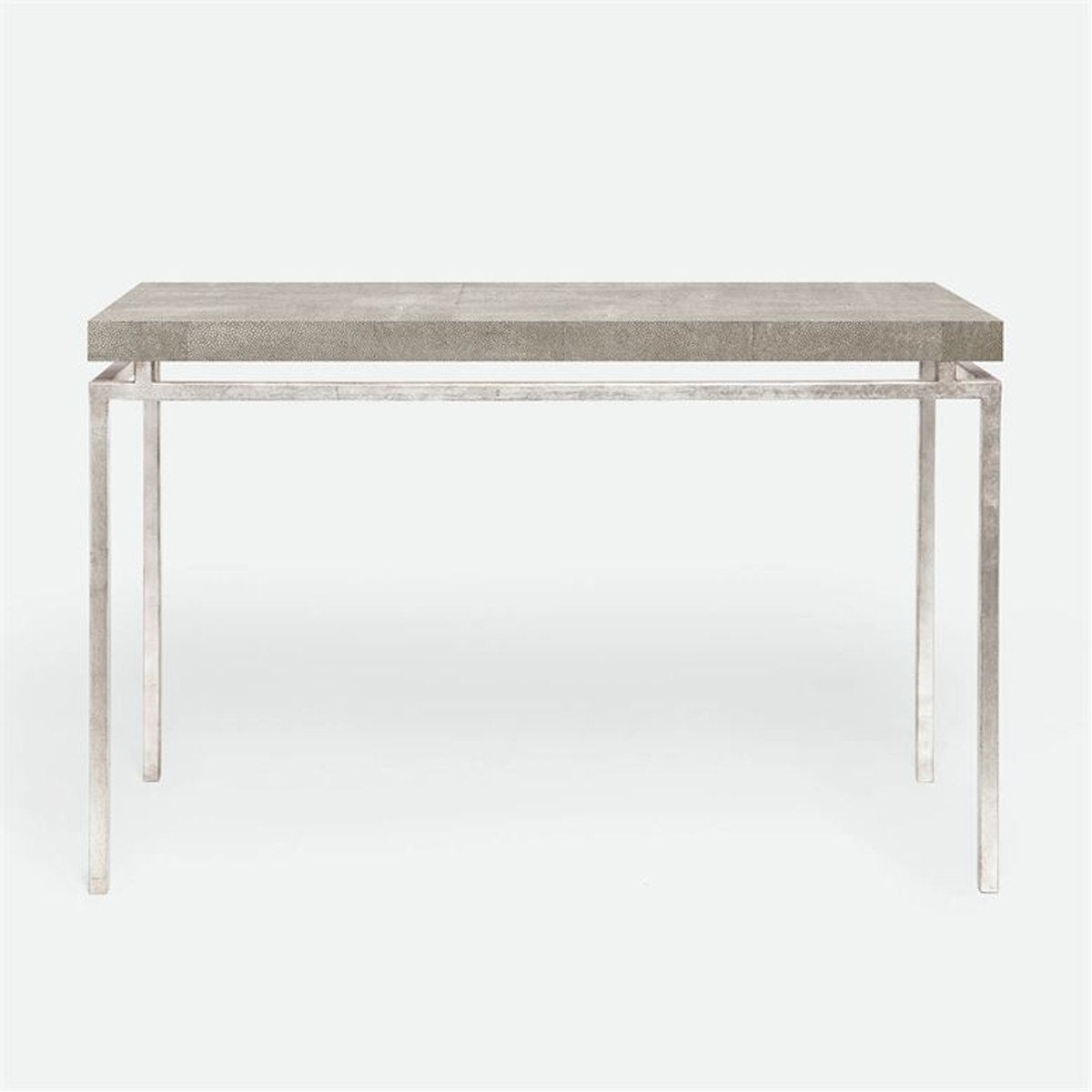 Made Goods Benjamin Floating Leg Console Table in Faux Shagreen Top