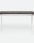 Made Goods Benjamin Floating Leg Console Table in Faux Linen Top