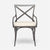 Made Goods Beverly Metal X-Back Outdoor Chair, Pagua Fabric