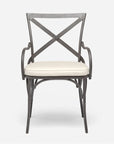 Made Goods Beverly Metal X-Back Outdoor Chair, Pagua Fabric