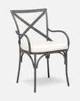 Made Goods Beverly X-Back Outdoor Chair in Havel Performance Velvet