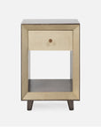 Made Goods Blaine Faux Canvas Single Nightstand