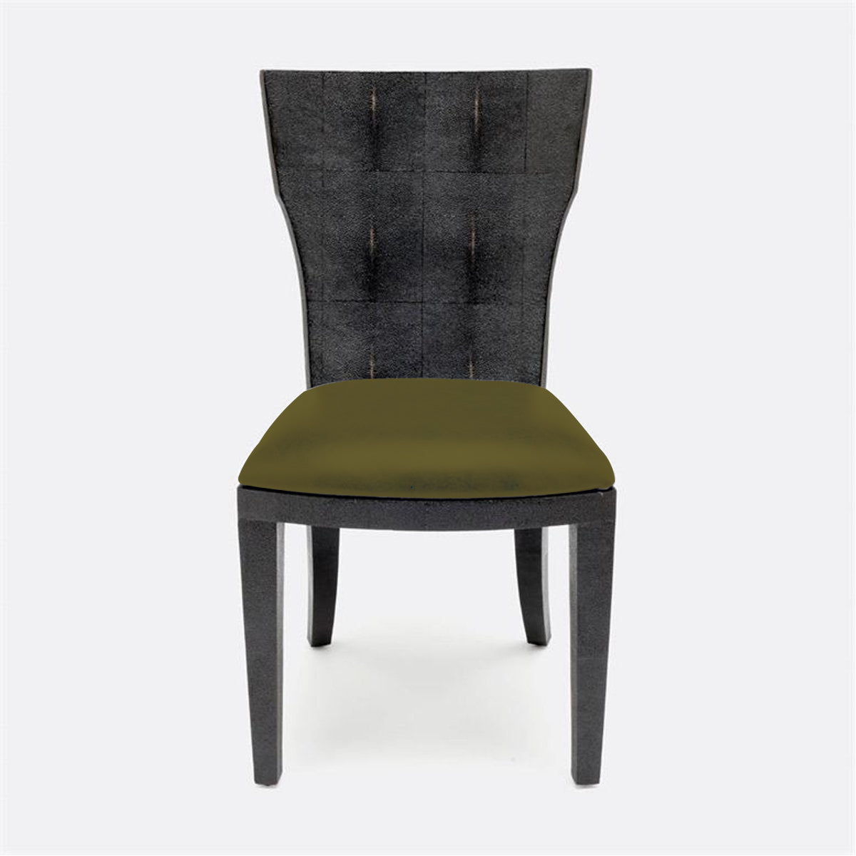 Made Goods Blair Vintage Faux Shagreen Chair in Liard Cotton Velvet