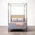 Made Goods Brennan Tall Textured Canopy Bed in Rhone Leather