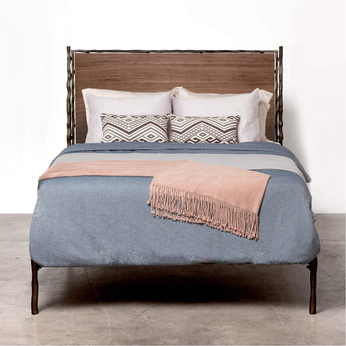 Made Goods Brennan Textured Bed in Havel Velvet