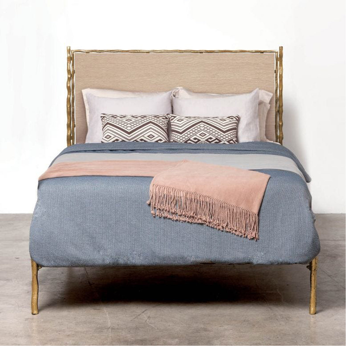 Made Goods Brennan Textured Bed in Volta Fabric