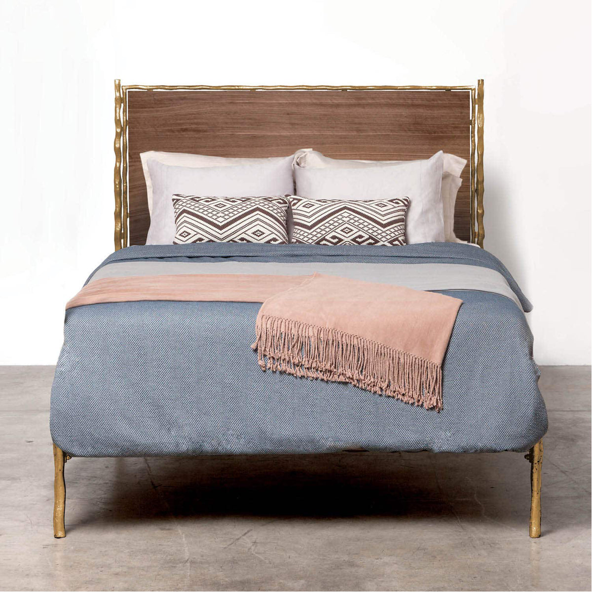 Made Goods Brennan Textured Bed in Havel Velvet