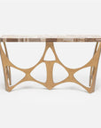 Made Goods Calloway Modernist Wood Top Console Table