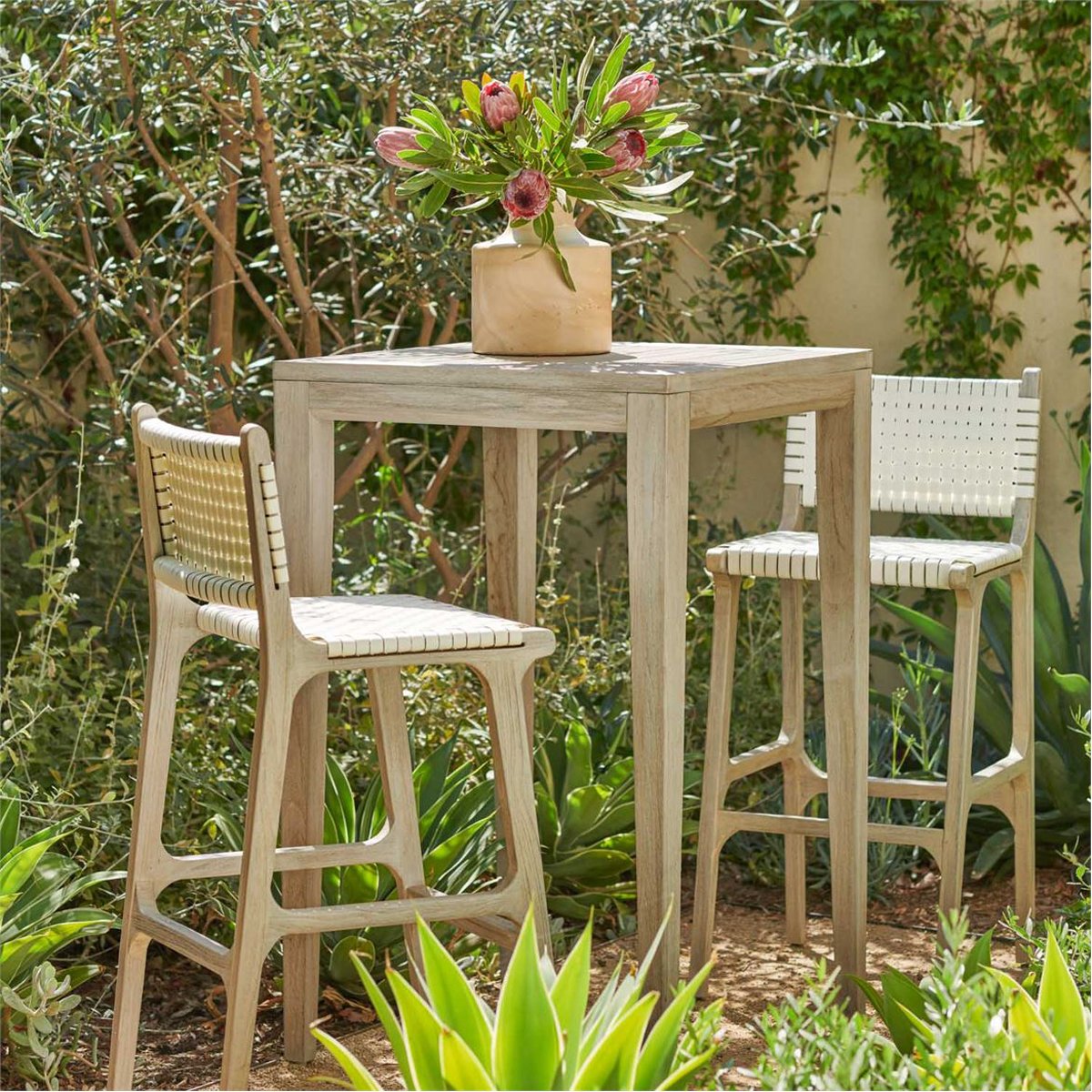 Made Goods Cameron Teak Bar Table