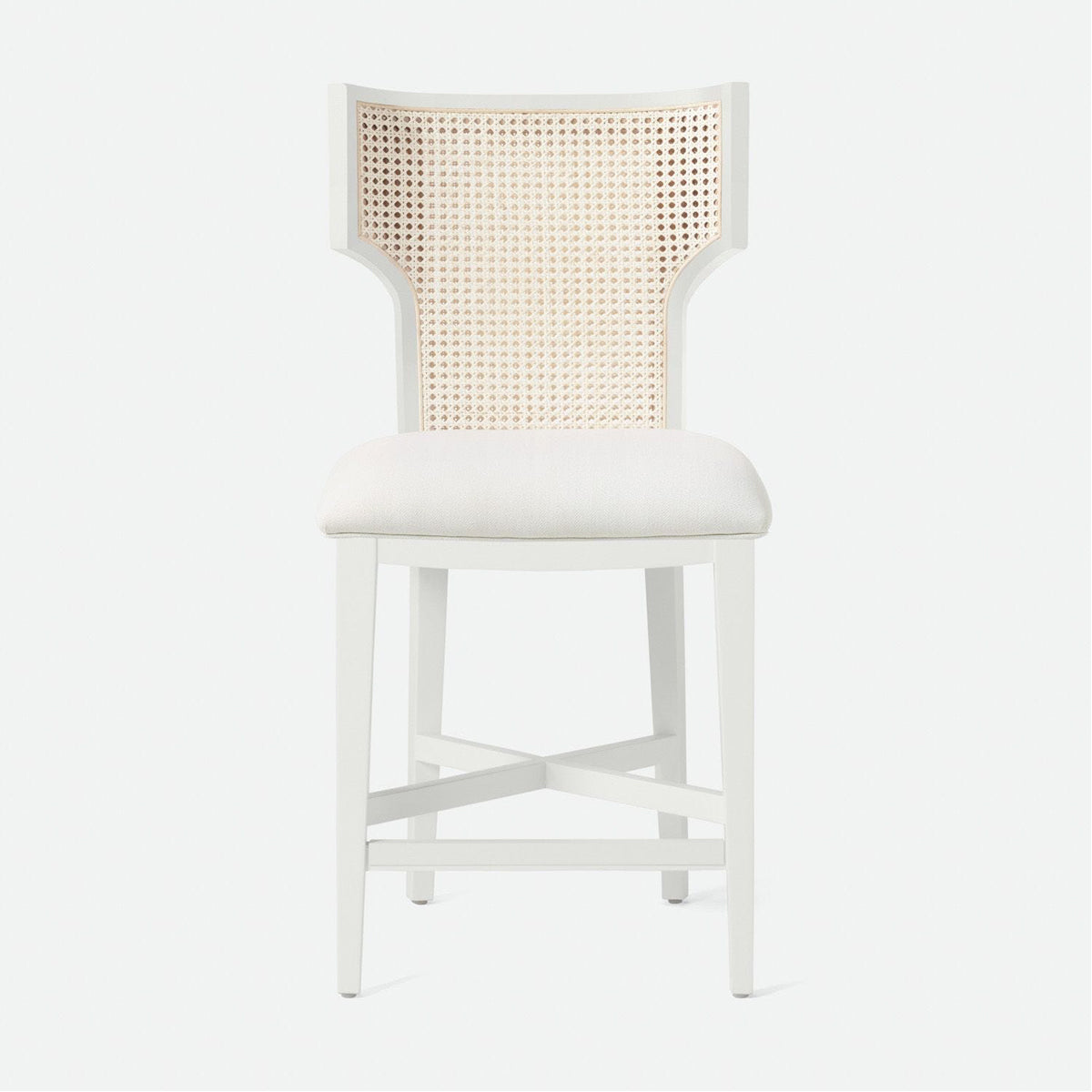 Made Goods Carleen Wingback Cane Counter Stool in Mondego Cotton Jute