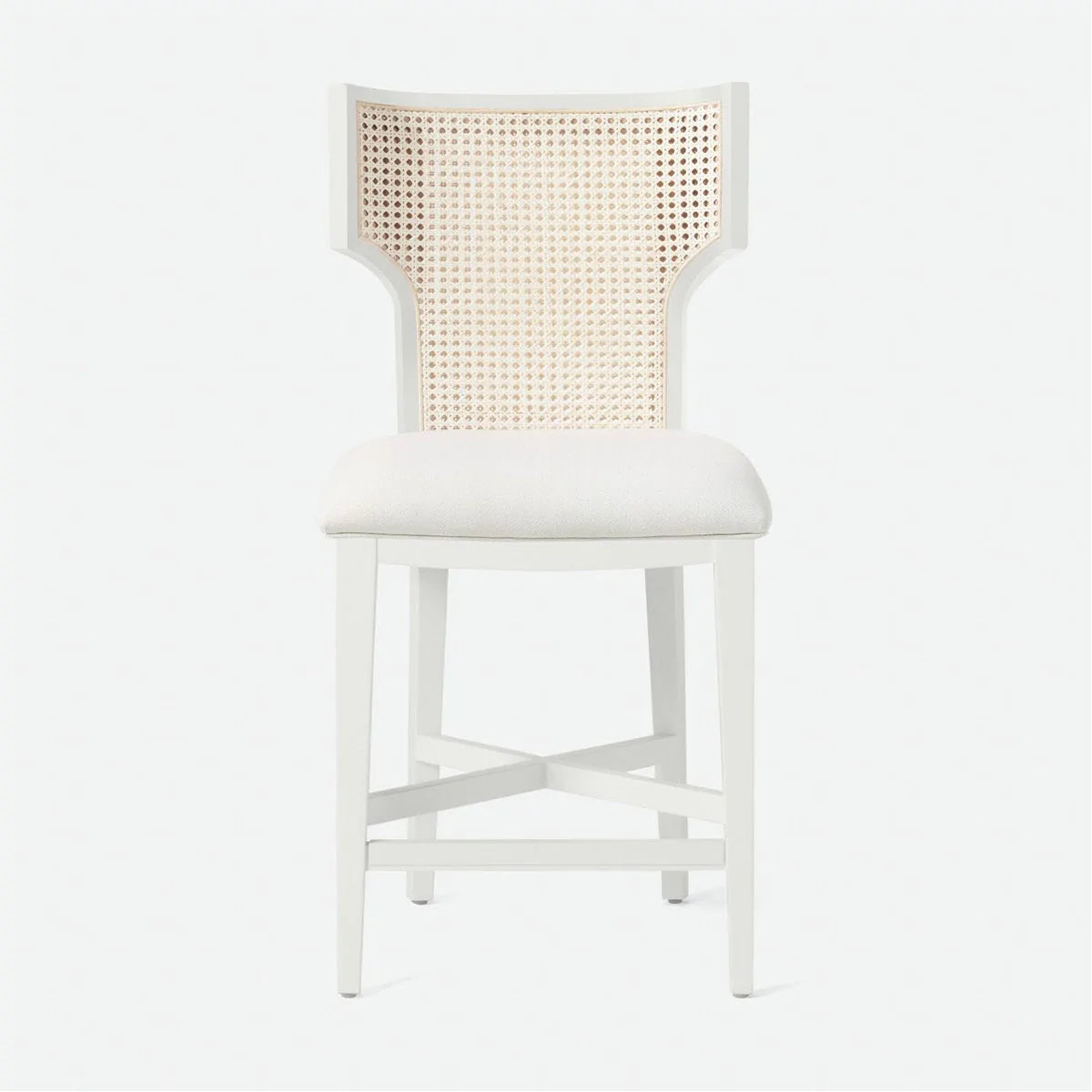 Made Goods Carleen Wingback Cane Counter Stool in Ettrick Cotton Jute