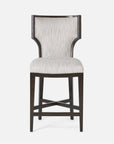 Made Goods Carleen Wingback Counter Stool in Arno Fabric