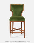 Made Goods Carleen Wingback Counter Stool in Havel Velvet