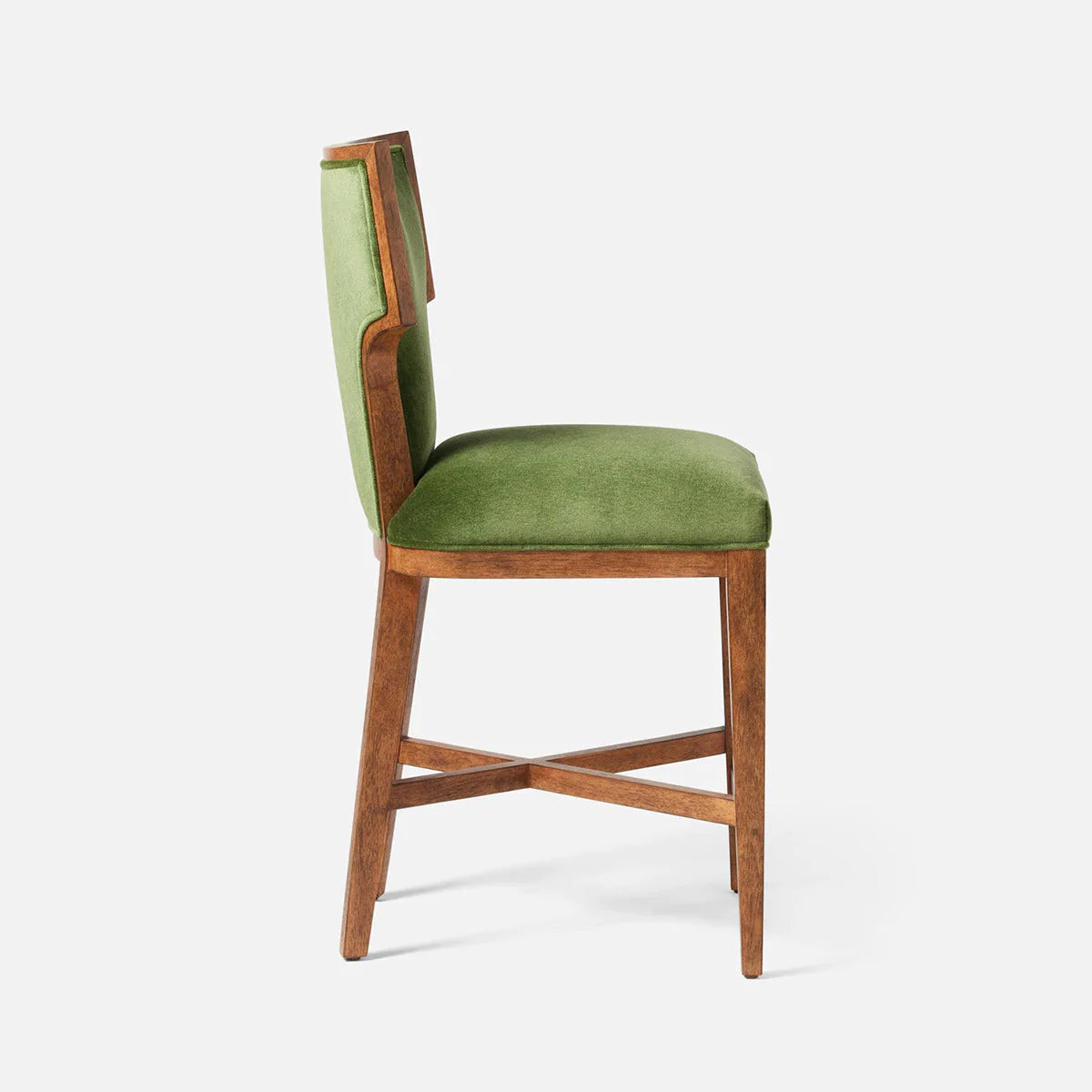 Made Goods Carleen Wingback Counter Stool in Havel Velvet