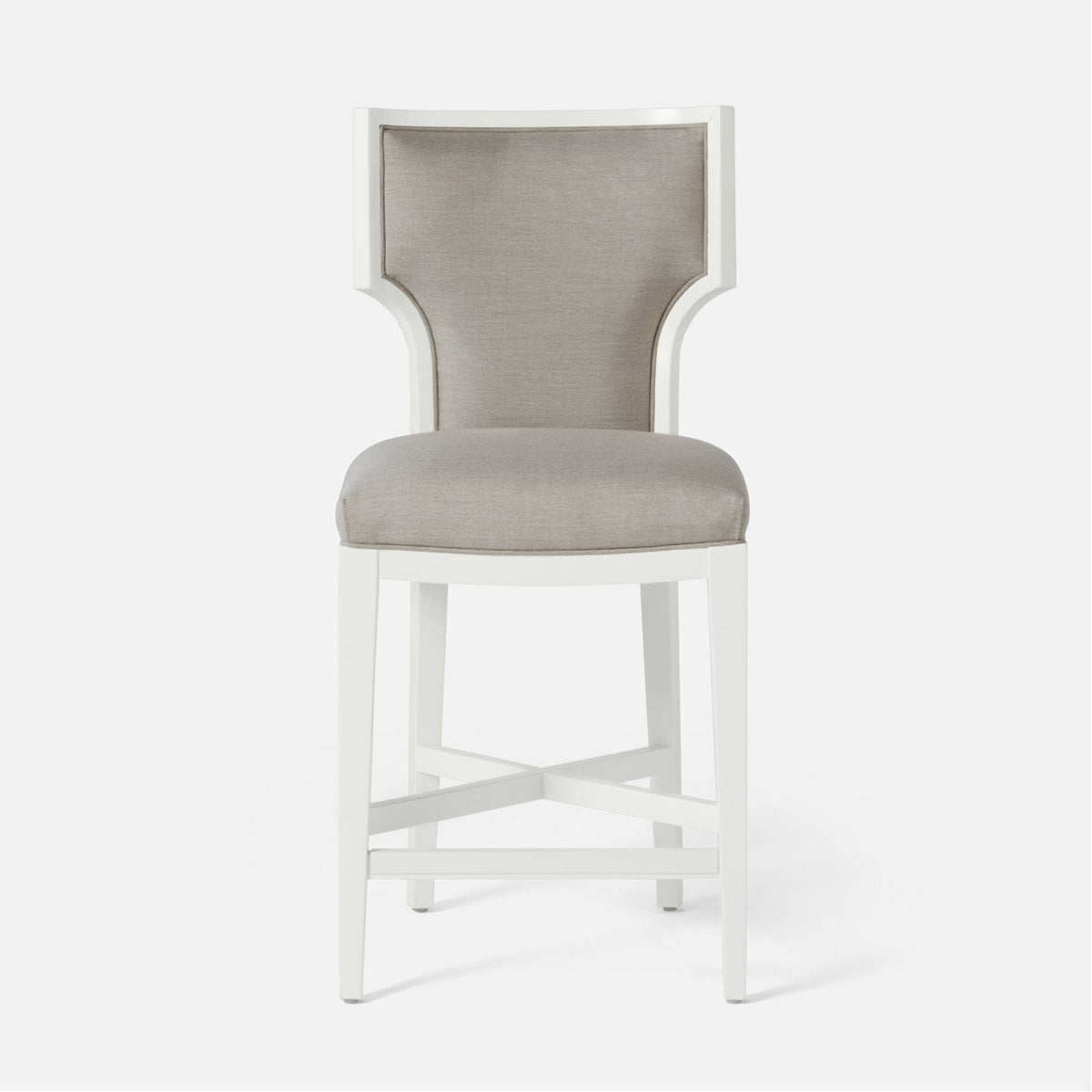 Made Goods Carleen Wingback Counter Stool in Volta Fabric