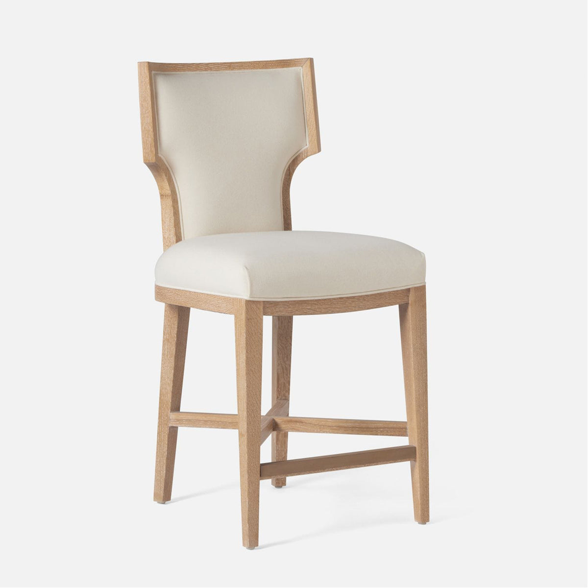 Made Goods Carleen Wingback Counter Stool in Arno Fabric