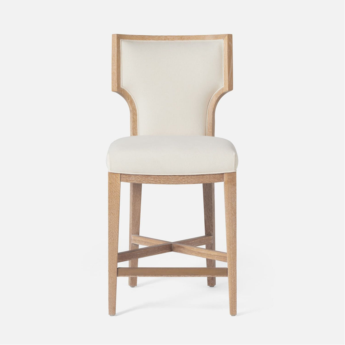 Made Goods Carleen Wingback Counter Stool in Volta Fabric