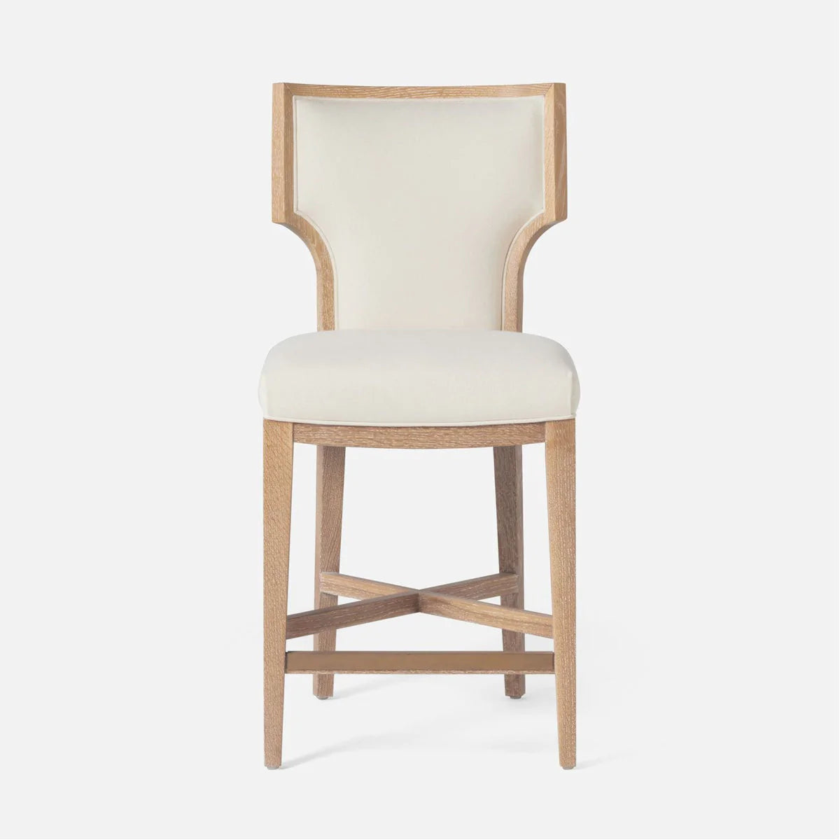 Made Goods Carleen Wingback Counter Stool in Danube Fabric