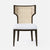 Made Goods Carleen Wingback Cane Dining Chair in Volta Fabric