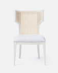 Made Goods Carleen Wingback Cane Dining Chair in Clyde Fabric