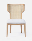 Made Goods Carleen Wingback Cane Dining Chair in Arno Fabric