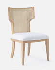 Made Goods Carleen Wingback Cane Dining Chair in Arno Fabric