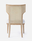 Made Goods Carleen Wingback Cane Dining Chair in Pagua Fabric