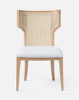 Made Goods Carleen Wingback Cane Dining Chair in Clyde Fabric