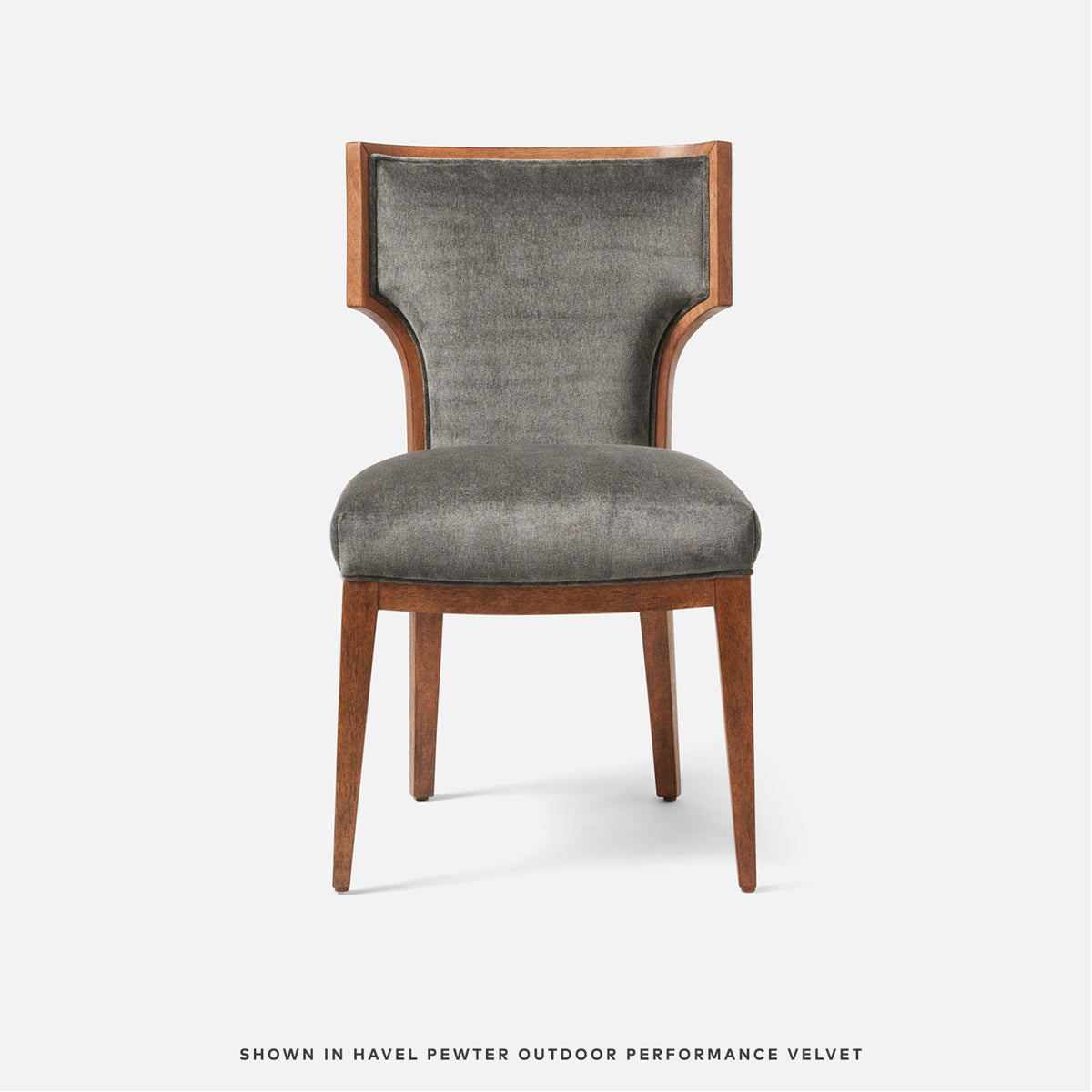 Made Goods Carleen Wingback Dining Chair in Aras Mohair