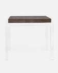 Made Goods Cassian Acrylic Side Table in Realistic Faux Shagreen