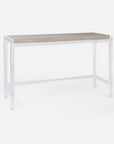 Made Goods Cassian Acrylic Console Table with Silver Mop Shell Top