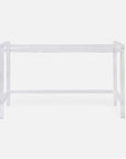 Made Goods Cassian Acrylic Console Table with Silver Mop Shell Top