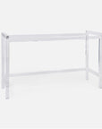 Made Goods Cassian Acrylic Console Table with Silver Mop Shell Top