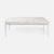 Made Goods Cassian Acrylic Coffee Table with Silver Mop Shell Top