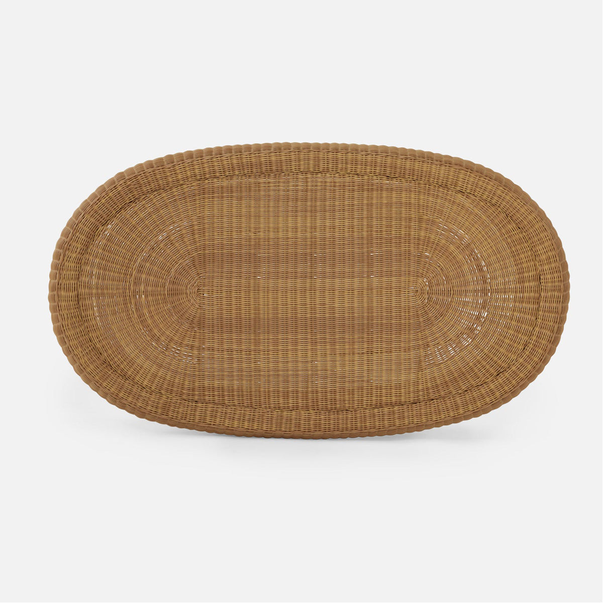 Made Goods Cecil Faux Wicker Oval Outdoor Coffee Table