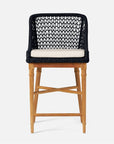 Made Goods Chadwick Woven Rope Outdoor Counter Stool in Alsek Fabric