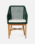 Made Goods Chadwick Woven Rope Outdoor Arm Chair in Alsek Fabric