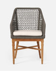 Made Goods Chadwick Woven Rope Outdoor Arm Chair in Alsek Fabric