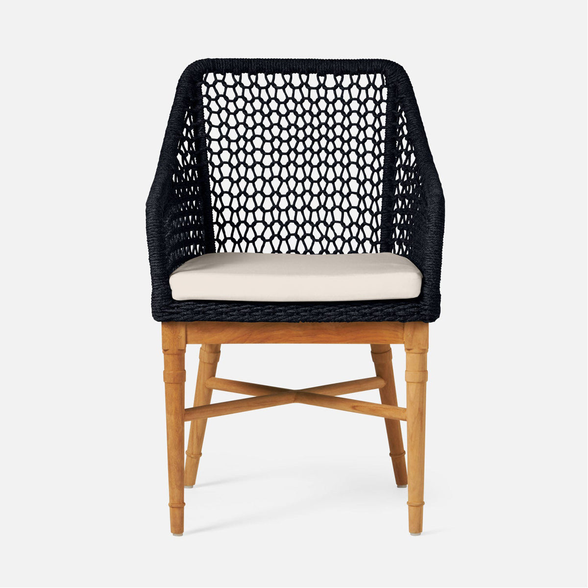 Made Goods Chadwick Outdoor Arm Chair in Liard Velvet