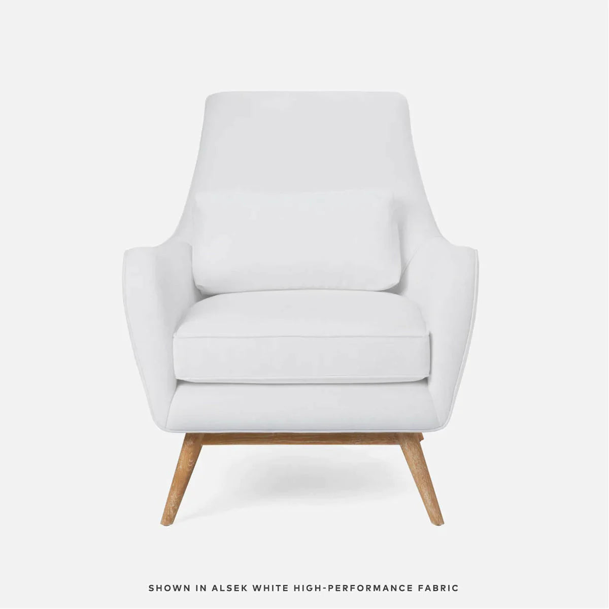 Made Goods Colten Lounge Chair in Cerused White Oak