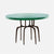 Made Goods Cyrano Metal Dining Table in Emerald Shell