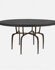 Made Goods Cyrano Metal Dining Table in Faux Shagreen